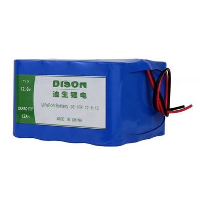 18650 LiFePo4 Lithium Battery Pack 12.8V 12Ah For Solar Energy Storage Street Light Rechargeable lithium ion battery